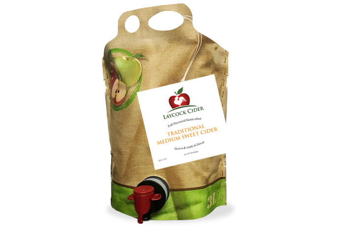 Laycock Medium Sweet Cider - 3ltr Pouch